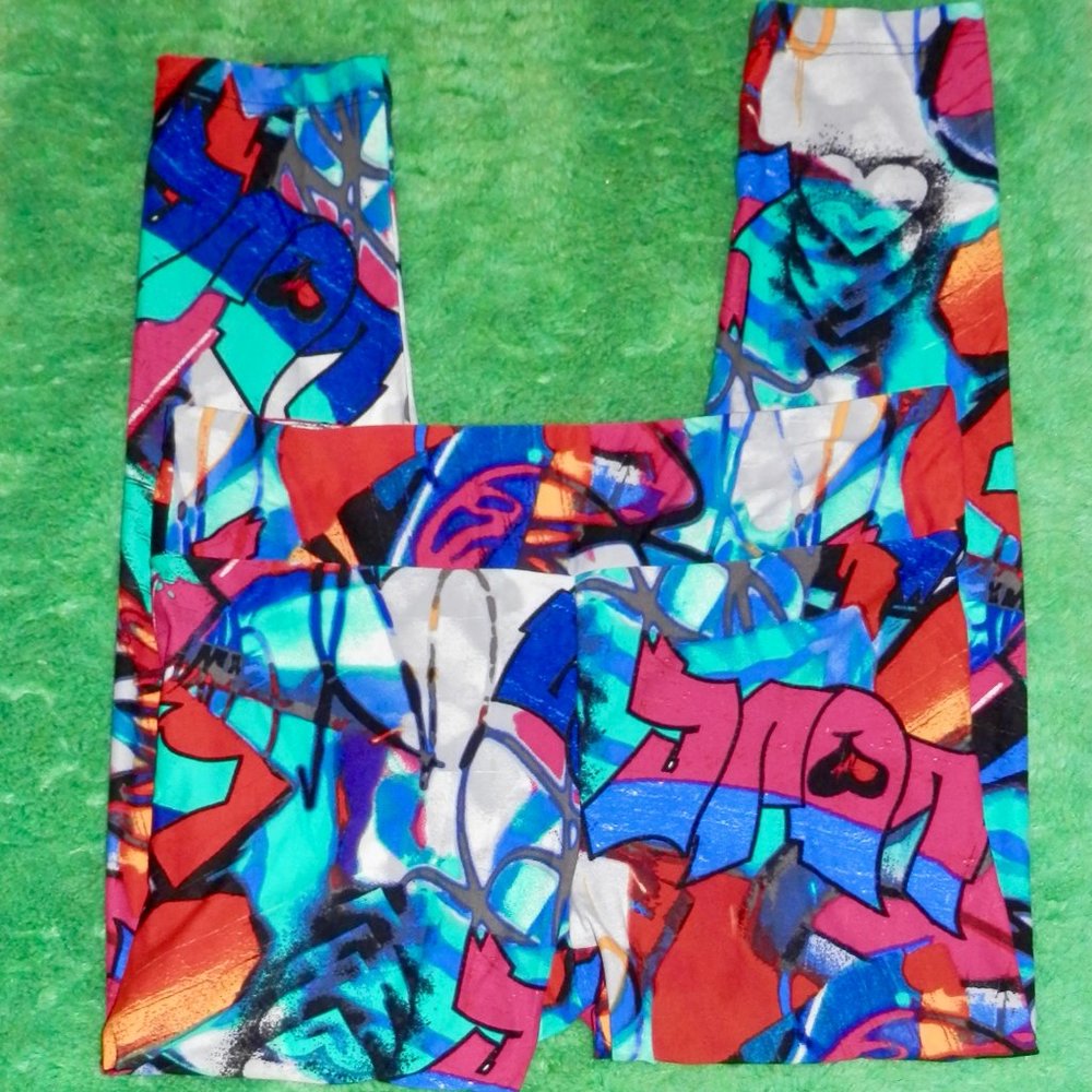 WOMEN'S NO BOUNDARIES COLORFUL PRINT LEGGINGS * SIZE XL * NEW WITHOUT TAGS * - Picture 3 of 4